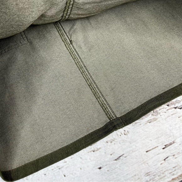 PrAna Kara Olive Green Denim Skirt Size 2 - Picture 5 of 9